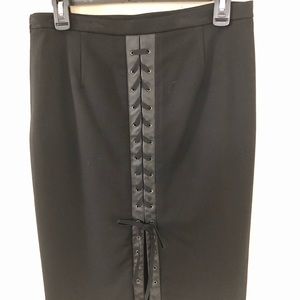 Black Lace Up Skirt size 4